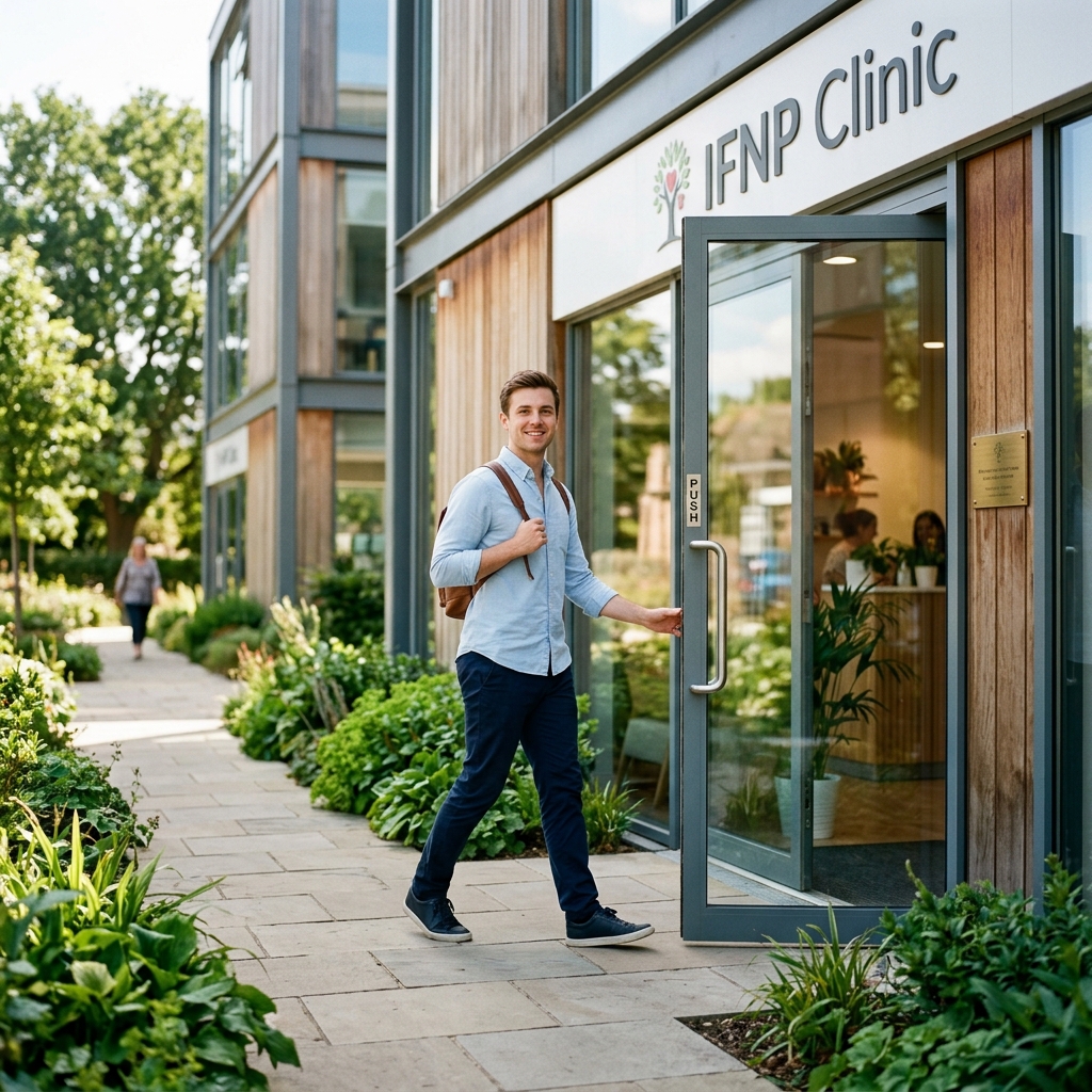 Patient arrives at IFNP Clinic