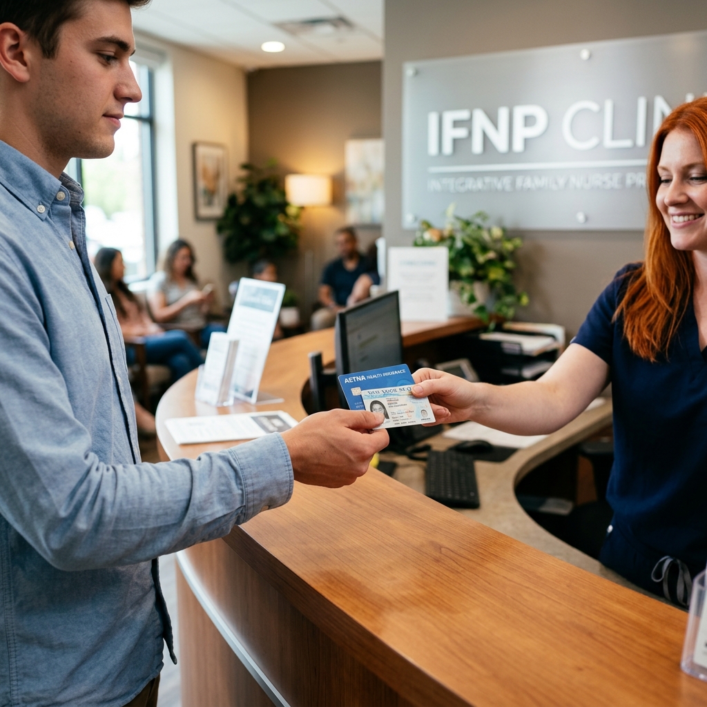 Presenting ID and insurance